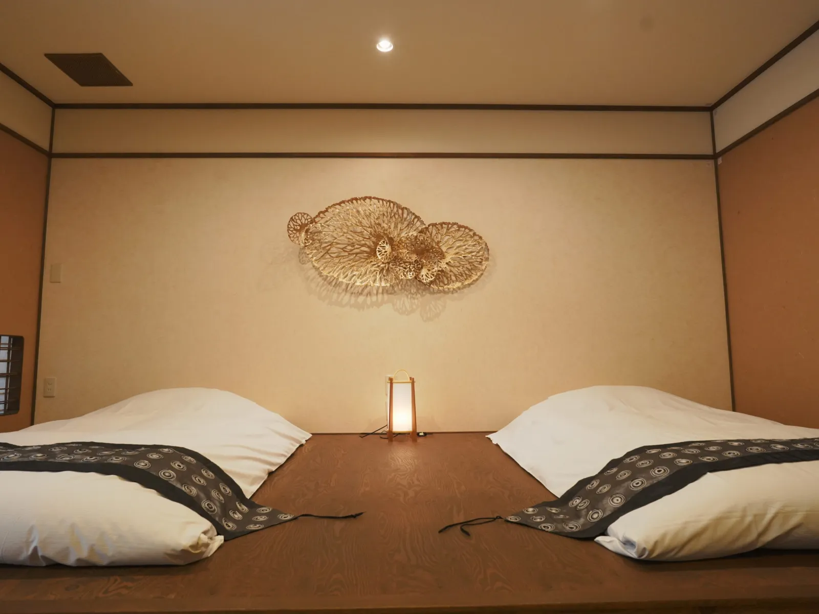 Japanese-style room with a paper lantern