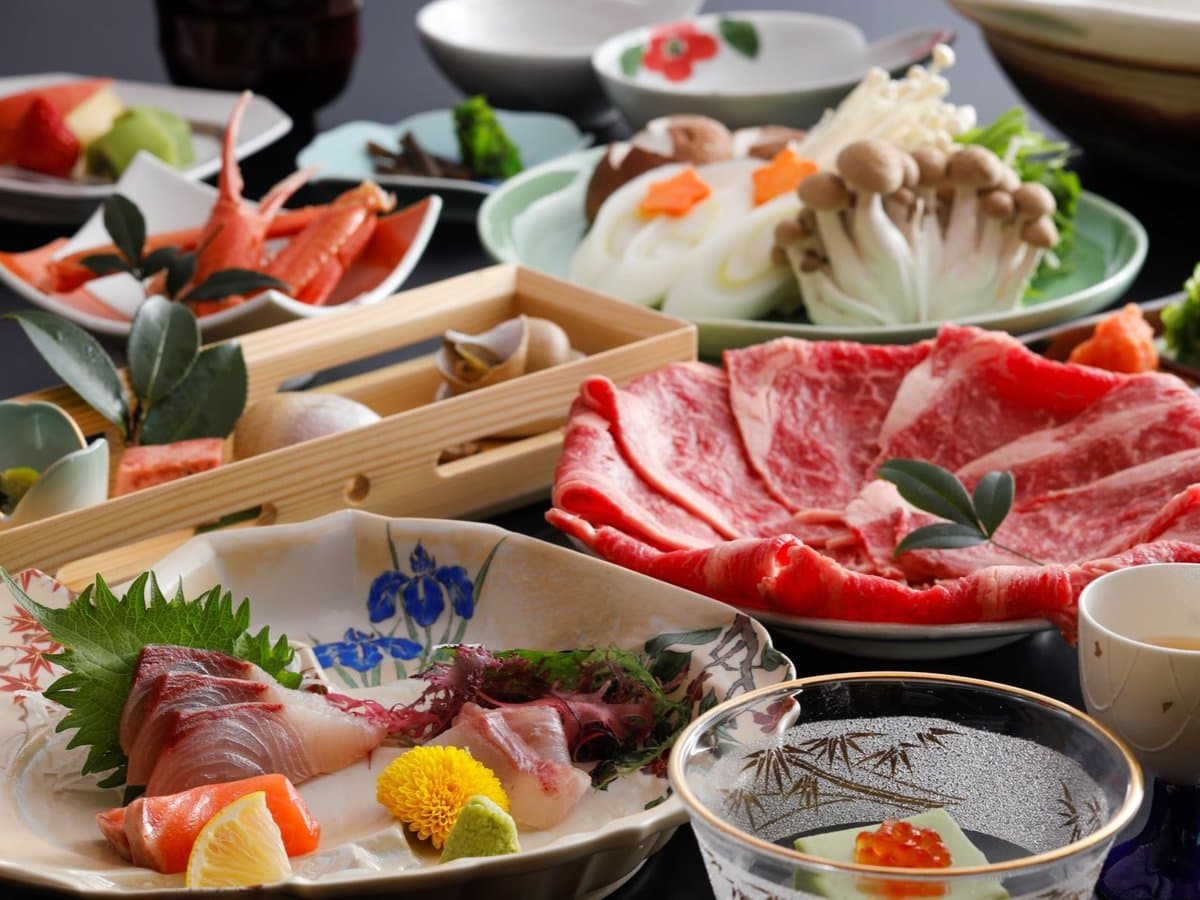 Premium Tajima wagyu beef course at Oyado Seri