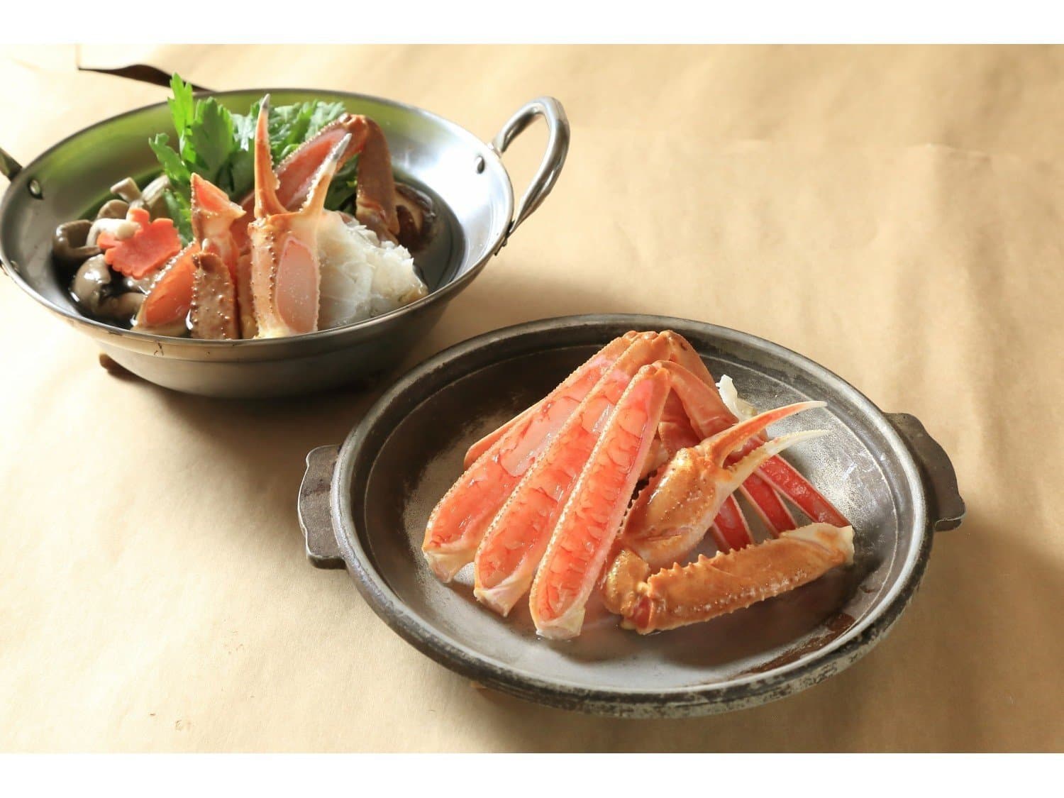 Snow crab hot pot served at Fujimiya in Kinosaki