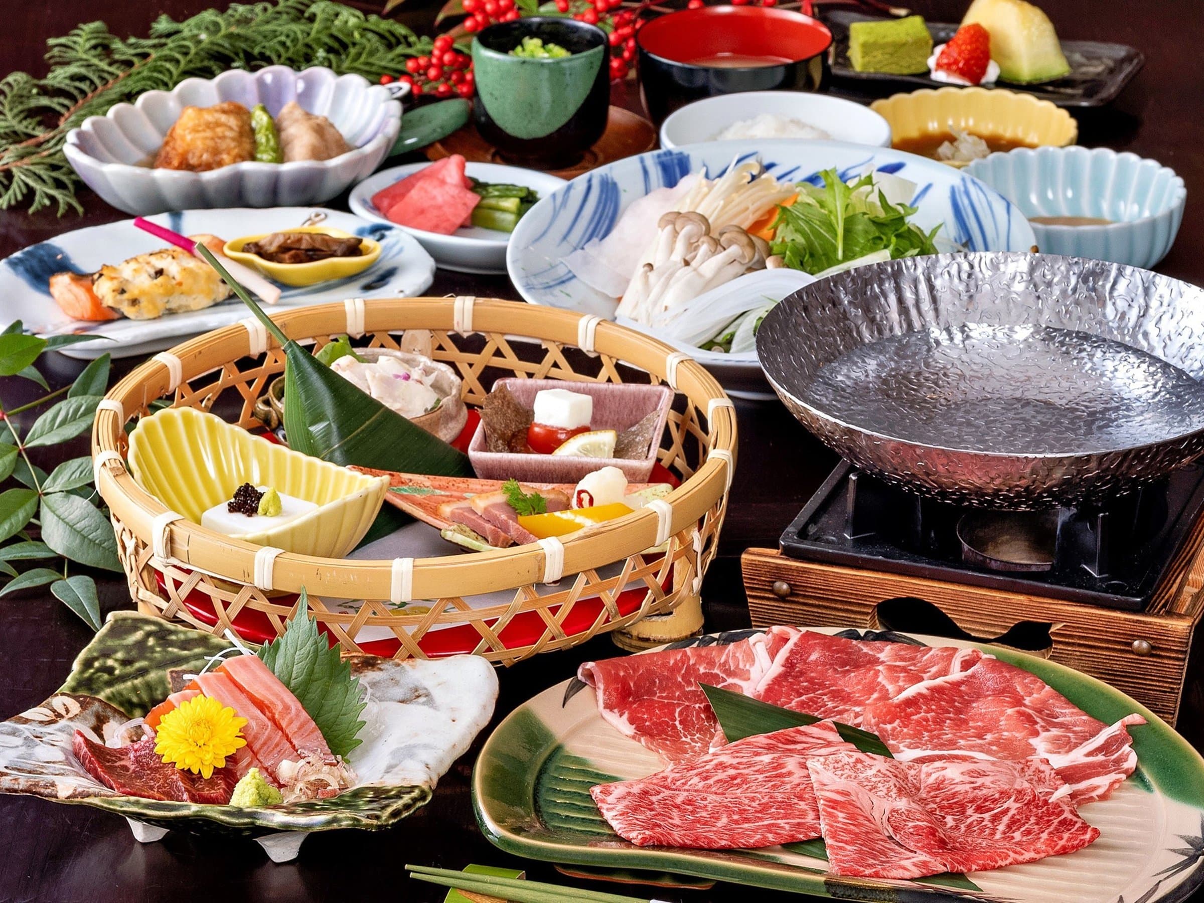 小梨の湯 笹屋 冬の会席料理