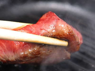 曲水の庭 ホテル玉泉 山陰和牛のステーキ
