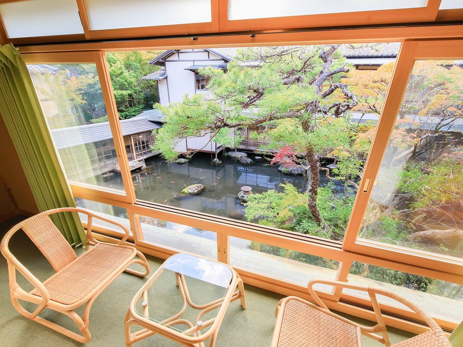 新井旅館 露天風呂付き客室の眺望