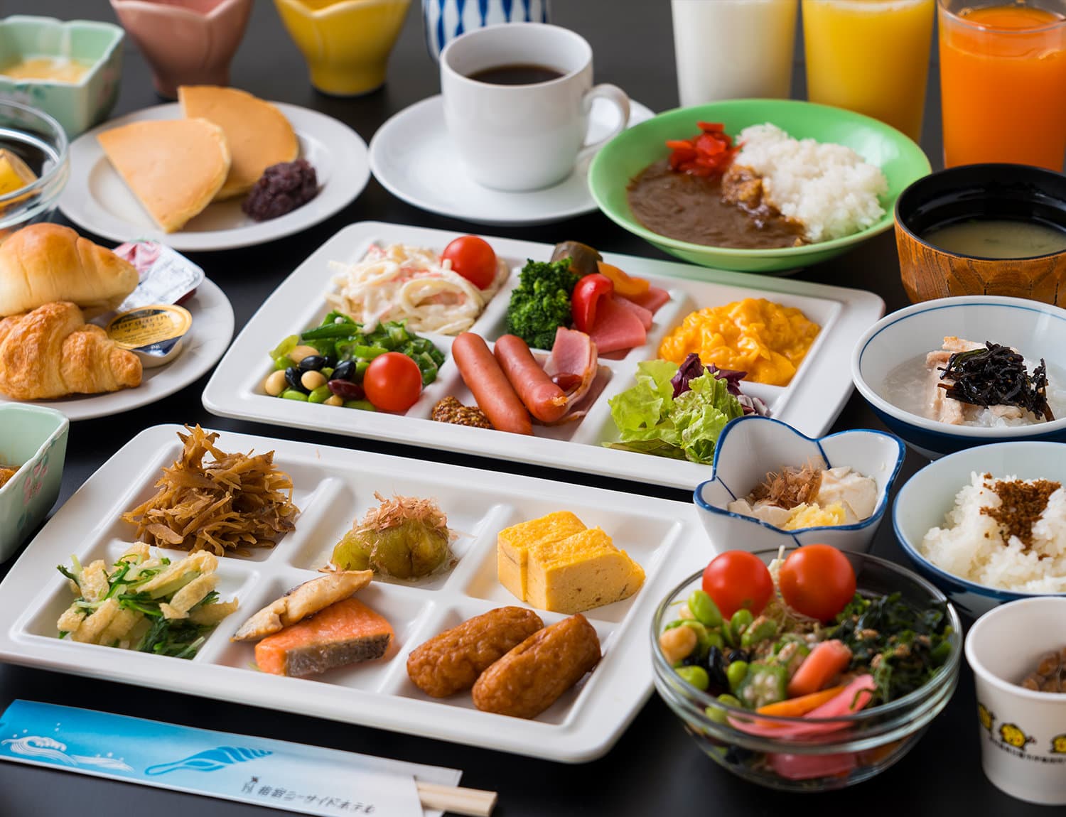 指宿シーサイドホテル 朝食バイキング 和洋様々