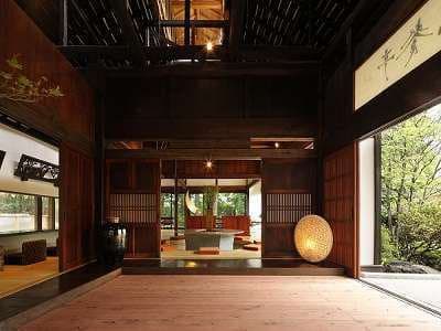 Lush grounds and walking paths through the property gardens