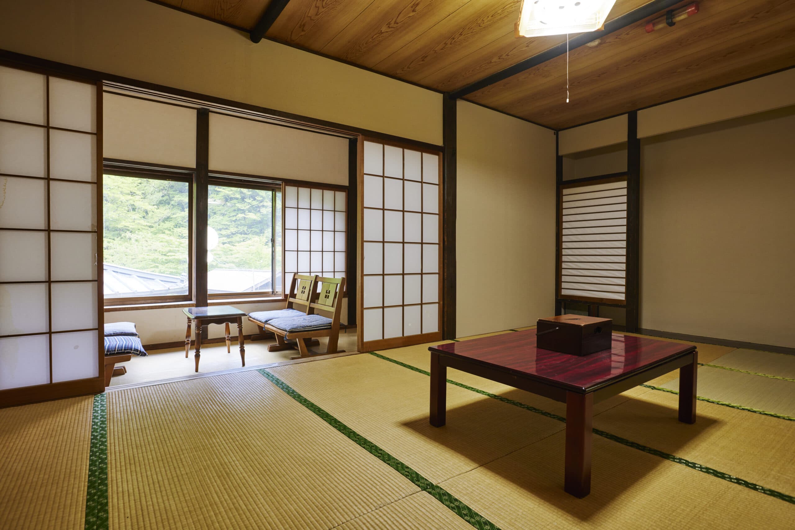 Simple tatami guest room with low table