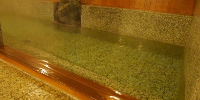 K's House Ito Onsen female hot spring bath — natural mineral springs available 24 hours