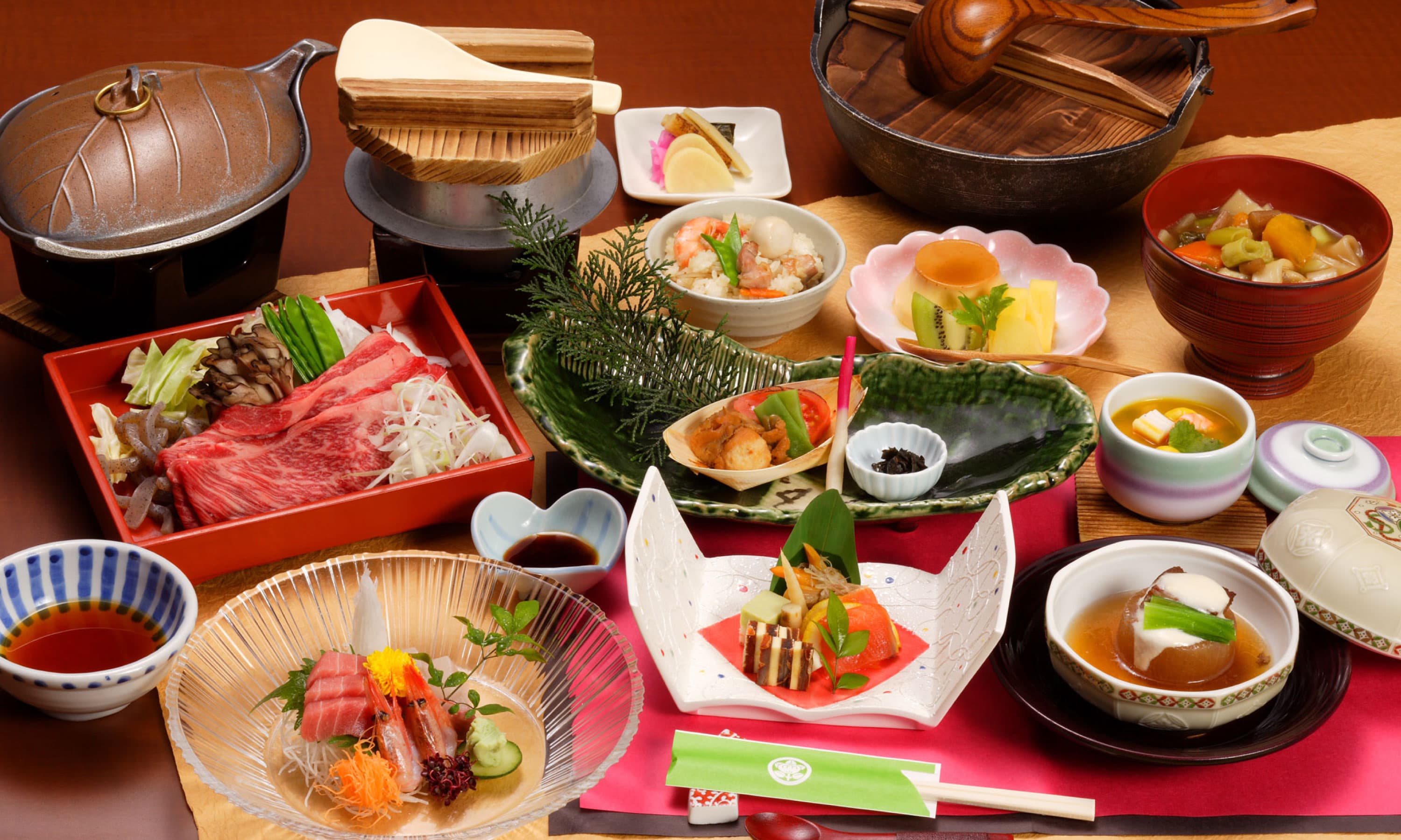 塚越屋七兵衛 会席料理フルコース（上州和牛・お造り） © tsukagoshiya.jp