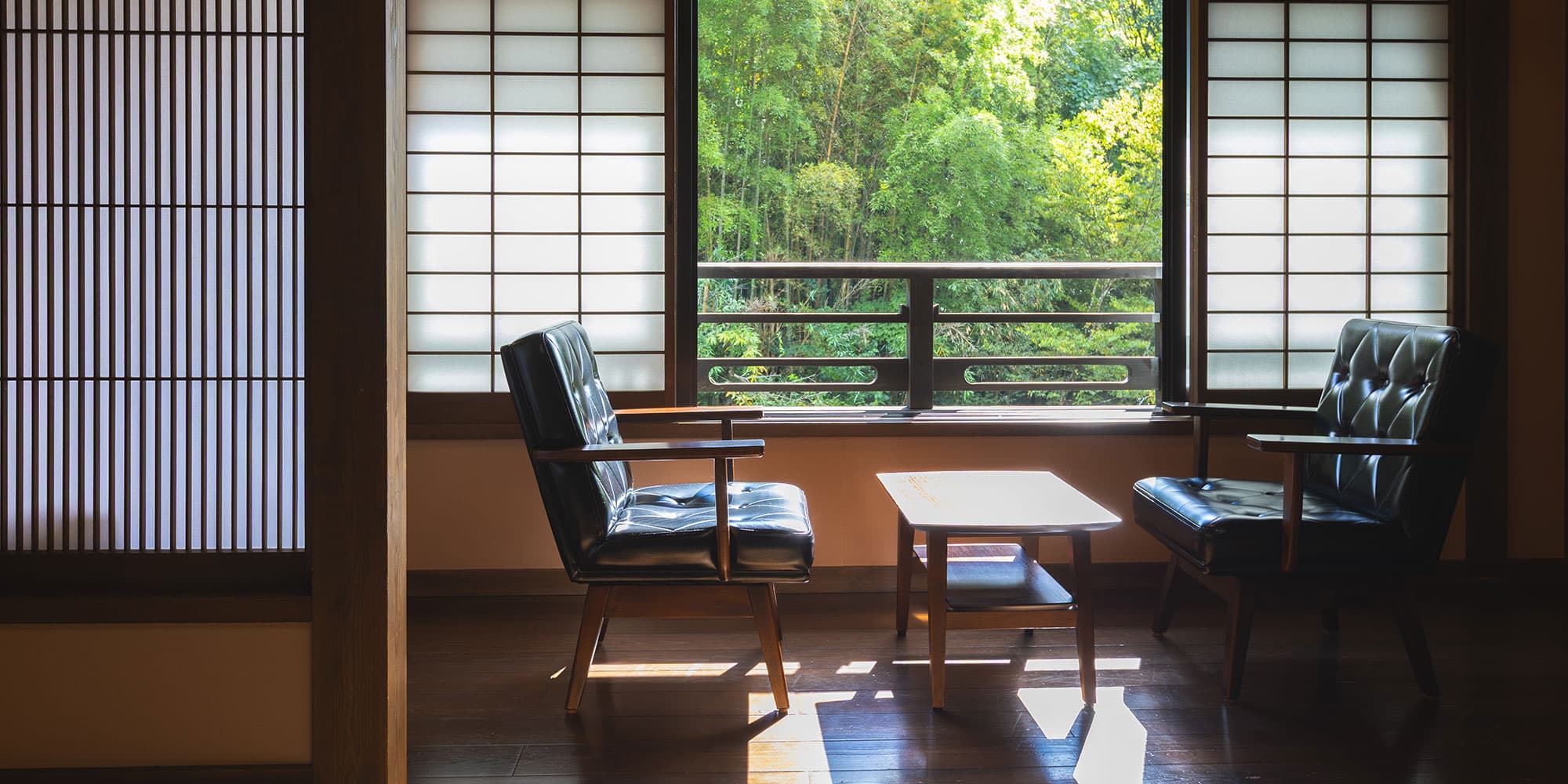 Ryokan Yumotoso tatami guest room interior