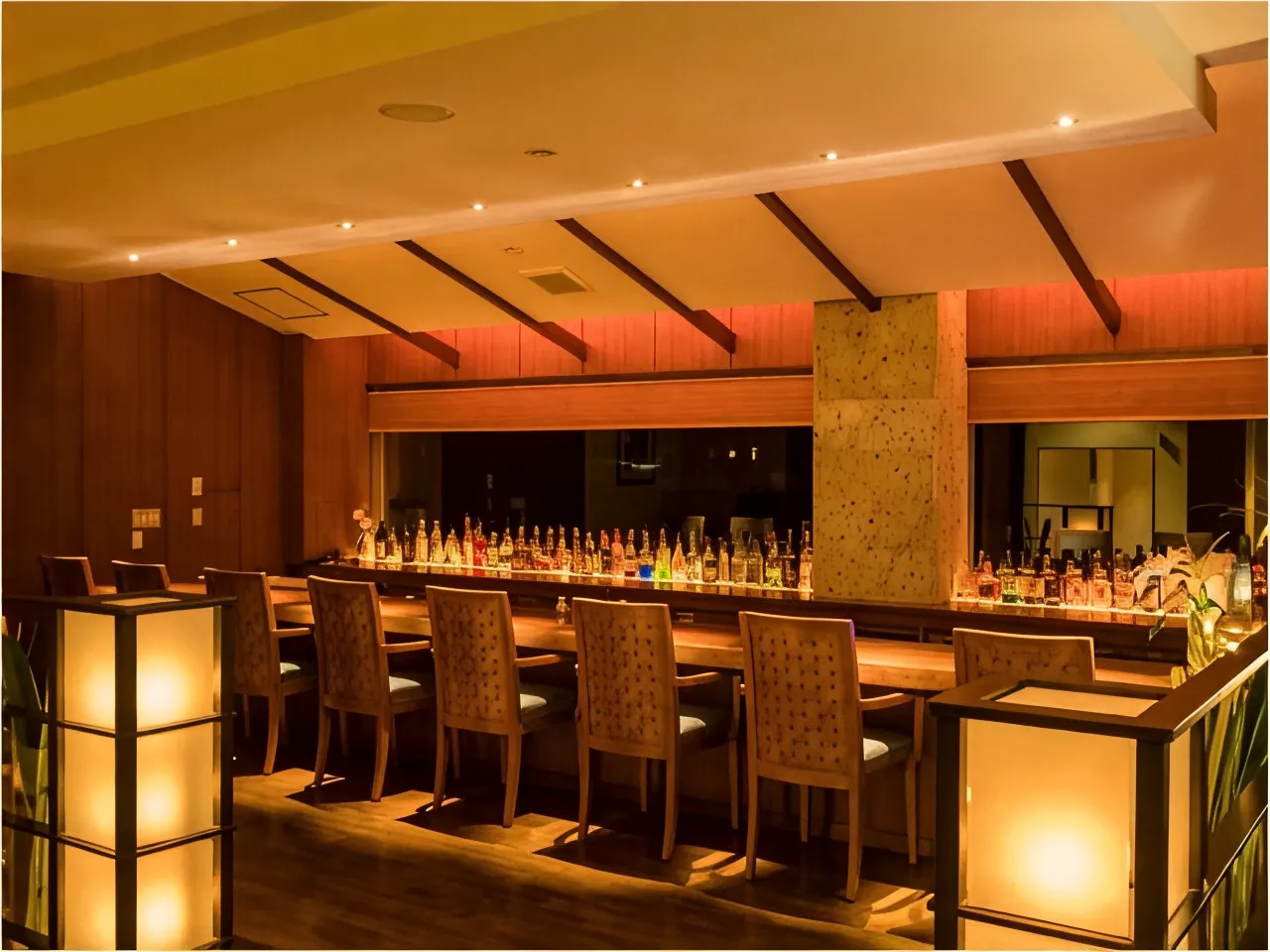Bar lounge inside the ryokan