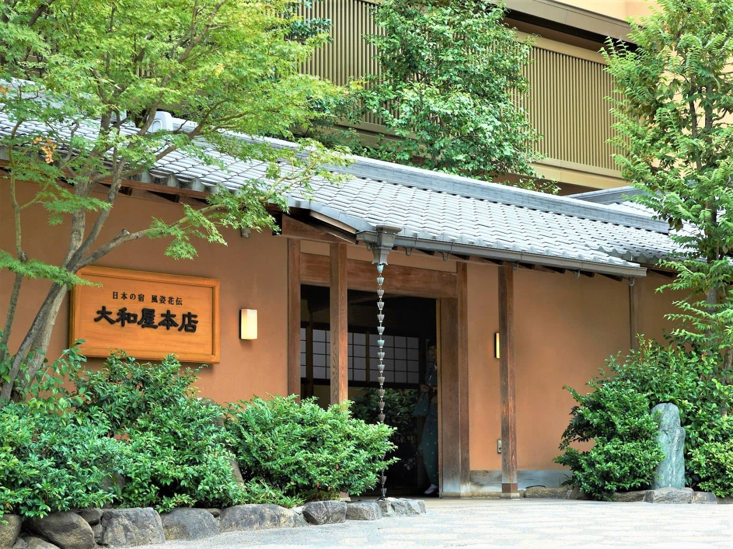 大和屋本店 玄関 新緑の季節