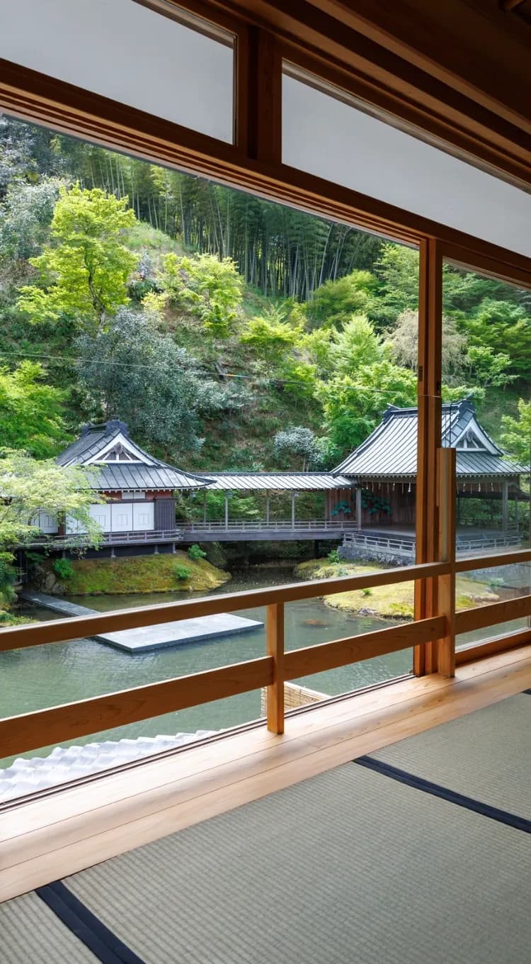 あさば 庭園の風景
