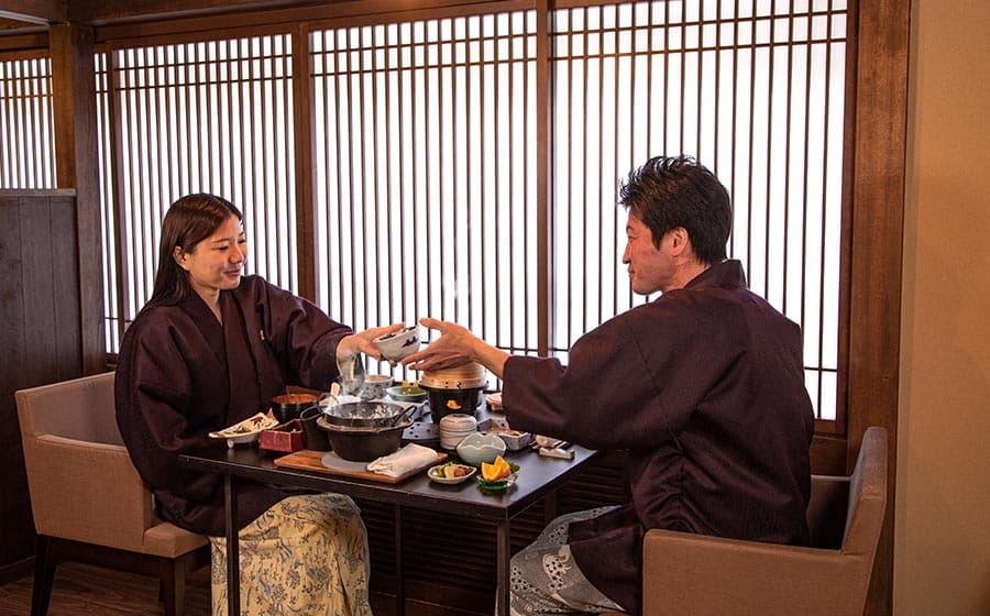 四万温泉 柏屋旅館 食事処・ダイニング © kashiwaya.org